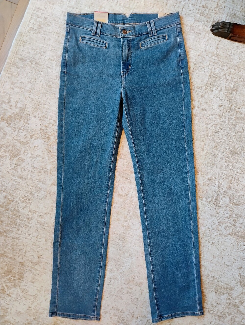 NWT 31 12 Tall Levi's 314 Shaping Straight Medium-light Wash Denim Jeans NEW